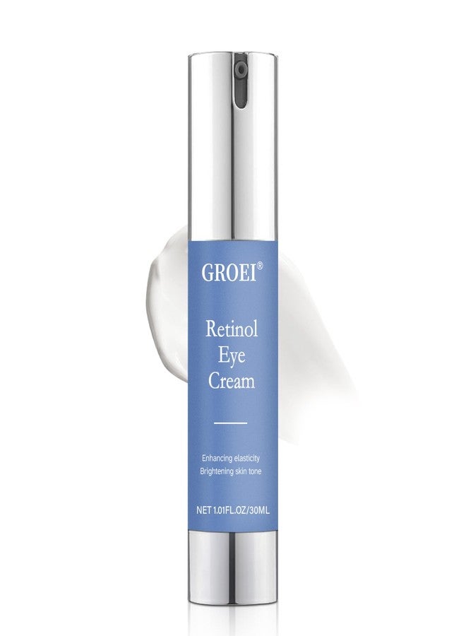 GROEI Retinol Eye Cream for Dark Circles & Wrinkles -Night Care Eye Cream with Collagen Hyaluronic Acid Effective in 3-4 Weeks to Fight Against Aging, Reduce Puffiness and Bags, All Skin Types - Image 1